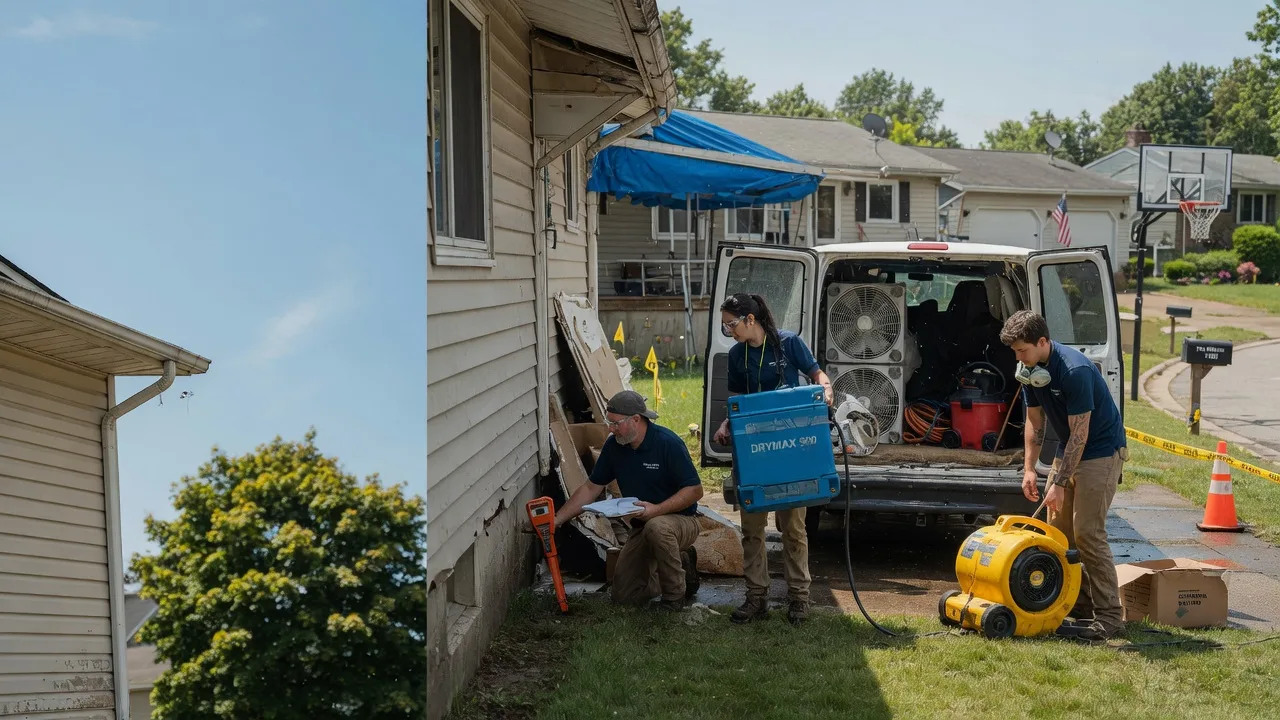 Ceiling Leak Cleanup in Camden, OH near me